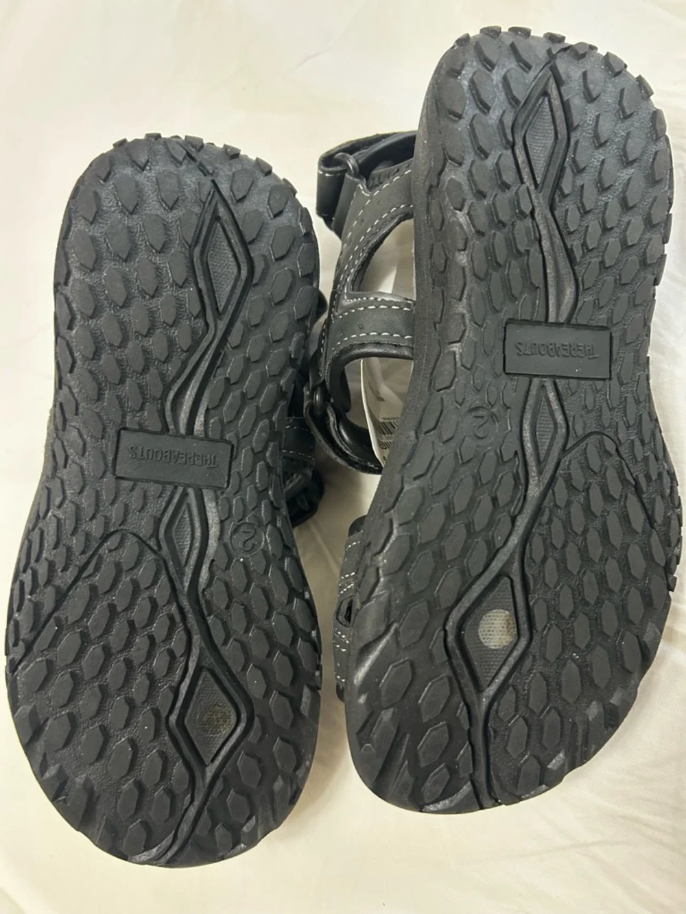 Thereabouts Kids' Black Sport Sandals - Adjustable Comfort Straps
